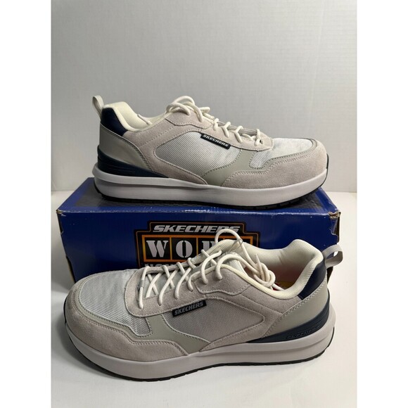 .10111 Skechers Light/Grey-US 9.5 Mens - Picture 1 of 5